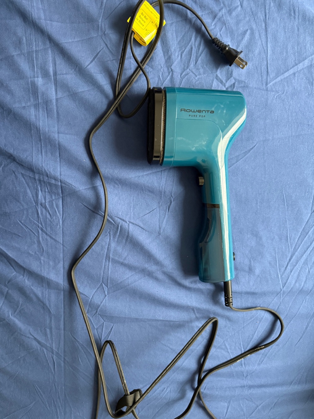 Rowenta Blue Handheld Fabric Steamer - Compact Home Steamer